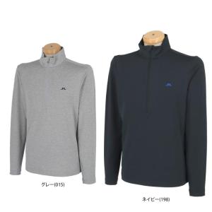 値下げ品 Jリンドバーグ メンズ メッシュ切替 ハイブリッド 長袖 ハーフジップシャツ 071-39914 ゴルフウェア 2023年秋冬モデル 50％OFF 有賀園 ゴルフ｜arigaen