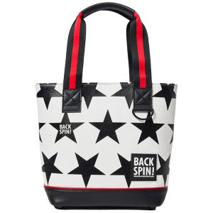 バックスピンゴルフ スター トート型 カートバッグ BSBD01B308 WH/BK ホワイト/ブラック [2024年モデル] 2024年モデル バックスピンゴルフ スター トート型 カートバッグ