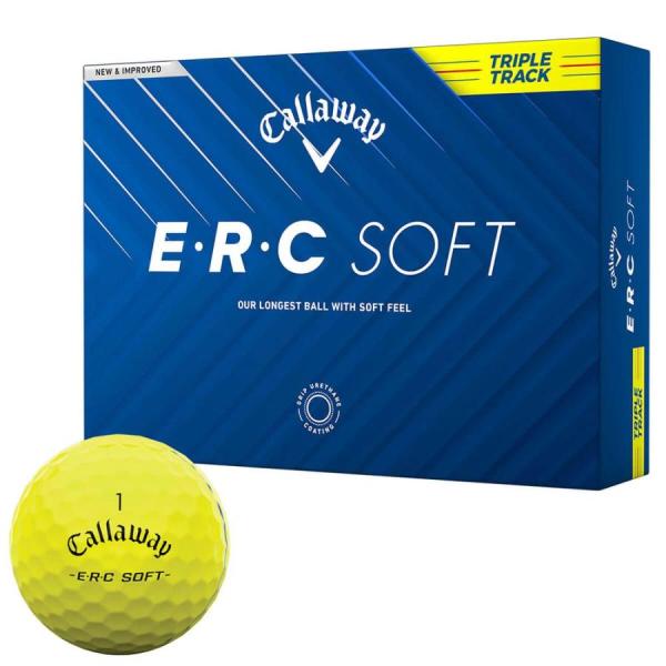 送料無料 2025年モデル キャロウェイ E・R・C SOFT ERCソフト ゴルフボール　1ダース...