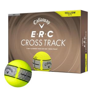 送料無料 2026年モデル キャロウェイ E・R・C CROSS TRACK ERCクロストラック ゴルフボール　1ダース（12球入り） イエローマット