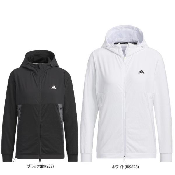 送料無料 アディダス レディース UVケア 生地切替 ストレッチ 長袖 フルジップ フーディー IK...