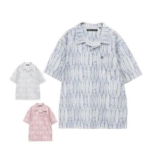トラヴィスマシュー メンズ サーフボードプリント 半袖 ポロシャツ