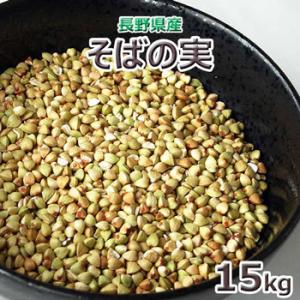 蕎麦の実５ｋｇ×３袋　国産　2023年産　長野県産