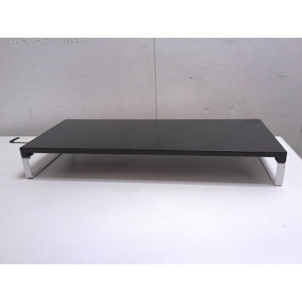 ブラック/モニター台/【中古】　幅：590　奥行：250　高さ：80　カラー：ブラック