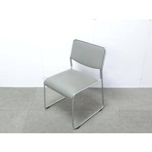 スタッキングチェア / グレー / 【中古】　幅：440　奥行：480　高さ：730　カラー：グレー