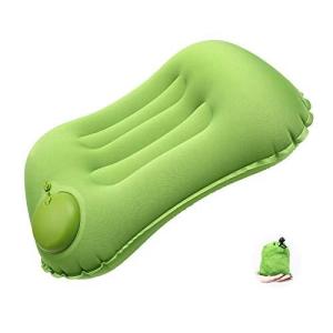 旅行枕 キャンプ枕 極ライト 携帯クッション エアーピロー 事務所休憩 居眠り コンパクト収納