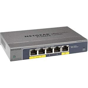 NETGEAR 卓上型コンパクト アンマネージプラス スイッチングハブ GS105PE ギガビット5ポート PoEパススルータイプ (PoE 2ポート