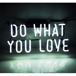 DO WHAT YOU LOVE ネオンサイン ライト NEON SIGN 白色 ビールバー 装飾壁 結婚式 インテリア14＊7インチ