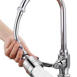 ALLMIRA 進化品 蛇口ノズルキッチンシャワー蛇口 45度固定可能 水道 流し切替蛇口 節水 蛇口ホース シャワー 蛇口防カビ ヘッドプラスチック