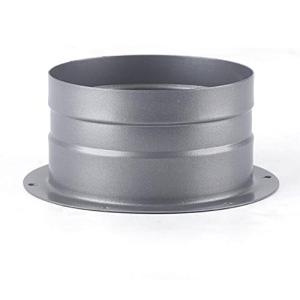 BATGXGO ダクトコネクターダクトホース ストレートパイプ 亜鉛め 金属 ダクトホースっき フランジ 換気システム 配管部品用 100mm