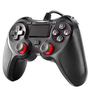 Diestord PS4 コントローラー PC コントローラー PS4 Pro/Slim PS3 Win7/8/10 対応 有線 ゲームパッド 人体工