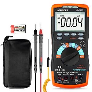 INFURIDER テスタ ー デジタルマルチメーター YF-770T 6000カウント オートレンジ抵抗計DMM CATIII 1000V 導通テス