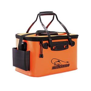 釣りバケツバッカン 水汲み 大容量 釣り用ケース 通気メッシュ 45cm 折りたたみ コンパクト ハンドル付き アウトドア