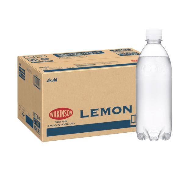 アサヒ飲料 MS+B ウィルキンソン レモン ラベルレスボトル 500ml×24本炭酸水 タンサン