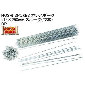 HOSHI SPOKES ホシスポーク #14×250mm スポーク（72本）CP 自転車 ゆうパケット発送・送料無料｜aris-c