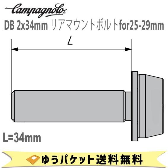 カンパニョーロ CAMPAGNOLO DB 2x34mm リアマウントボルトfor25-29mm 2...