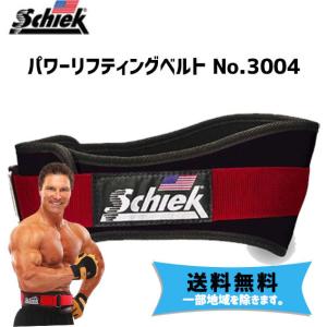 Schiek シーク パワーリフティングベルト No.3004 ブラック/レッド 自転車 送料無料 一部地域は除く