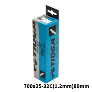 TIOGA タイオガ インナーチューブ 仏式 700x25-32C 厚さ1.2mm バルブ長80mm 1本のみ 自転車