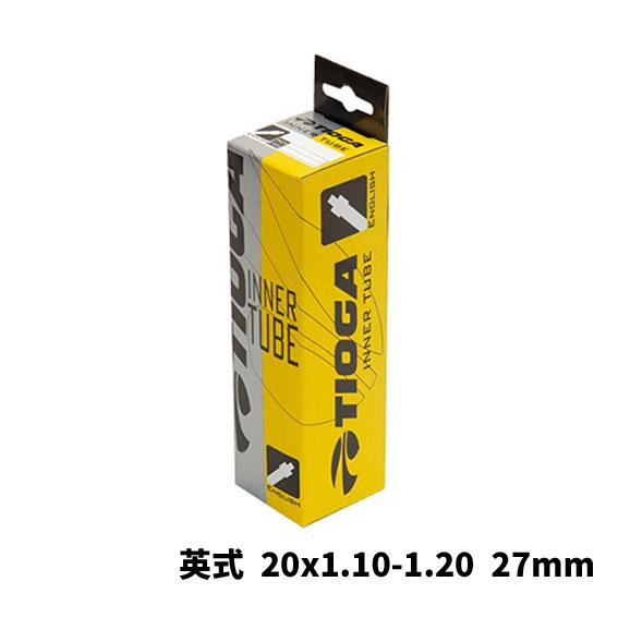 2本セット TIOGA タイオガ インナーチューブ 英式 20x1.10-1.20 バルブ長27mm...