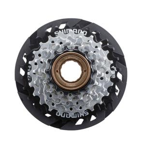 SHIMANO シマノ MF-TZ510-6 CP 6スピード 14-28T スポークプロテクター付 マルチプルフリーホイール MFTZ5106428CP 自転車 送料無料 一部地域は除く｜aris-c