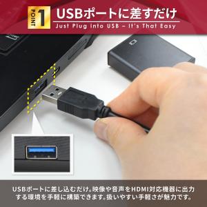 USB to HDMI 変換アダプタ HDMI...の詳細画像3