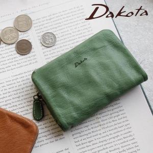 二つ折り財布 Dakota ダコタ ティント ファスナー小銭入れ ヤギ革 ゴートレザー 0030220 動画あり