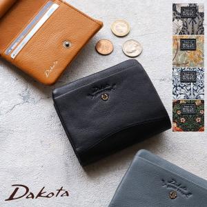Dakota（ダコタ） 二つ折り財布 がま口小銭入れ 馬蹄 軽量 ふっくら