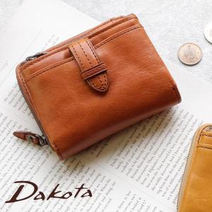 二つ折り財布 Dakota ダコタ クラプトン 2折財布 ダブルジッパー 0035102 0030312