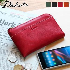 ダコタ財布レッド L字ファスナー ダコタ Dakota ダコタ 財布 長財布 レディース ブランド レザー 本革