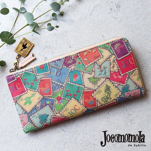 L字ファスナー長財布 薄型 切手柄 jocomomola ホコモモラ セーヨ 5380133 レディ...