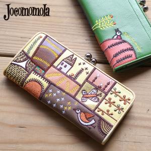 財布　ホコモモラ　jocomomola 　長財布 中古・古着通販】Jocomomola (ホコモモラ) 長財布 ネイビー×ピンク