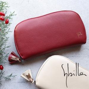 長財布 ラウンドファスナー 大き目 曲線美 パール加工 ふっくら感 sybilla シビラ レガロ 5470432