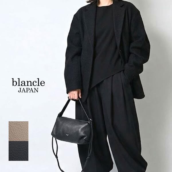 2WAYショルダーバッグ  肩掛け 斜め掛け 本革 イタリーシュリンクレザー blancle ブラン...
