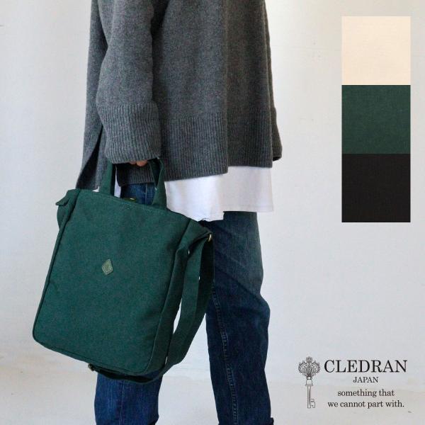 ショルダーバッグ 縦型 帆布 CLEDRAN クレドラン MONO モノ 2WAY TALL SHO...