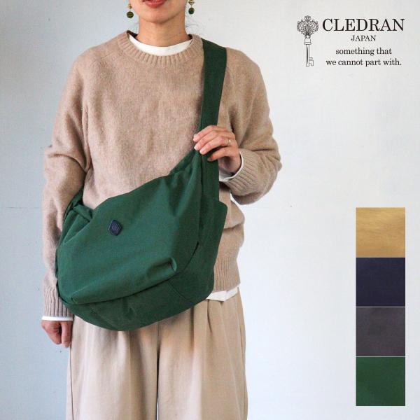 ショルダーバッグ  ワンショルダー 軽量 A4 ナイロン×牛革 CLEDRAN(クレドラン) POI...