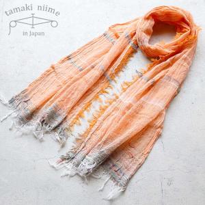 tamaki niime 播州織 コットンショールS roots shawl SMALL 44×118cm