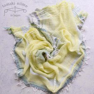 tamaki niime 播州織 コットンショールS roots shawl SMALL 44×118cm