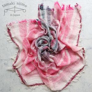 tamaki niime 玉木新雌 ルーツショール ミドル 08 ウール : FRANK