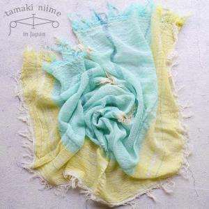 tamaki niime Tシャツ 播州織 コットン suton-T SHORT 全て一点もの