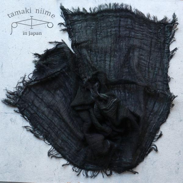 播州織 コットンショールS roots shawl SMALL 44×118cm tamaki ni...