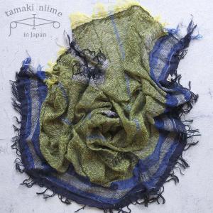 tamaki niime 播州織 コットンショールS roots shawl SMALL 44
