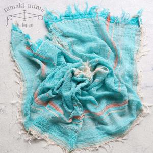 tamaki niime 播州織 コットンショールS roots shawl SMALL 44×118cm