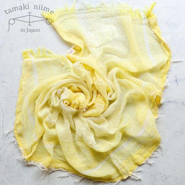 播州織 コットンショールS roots shawl SMALL 44×118cm tamaki ni...