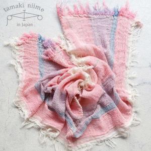 tamaki niime 播州織 コットンショールS roots shawl SMALL 44×118cm