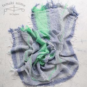tamaki niime ワンピース 播州織 Aライン ウール WOOL fuwa-T LONG