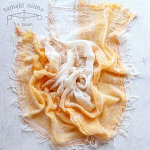 tamaki niime 播州織 コットンショールS roots shawl SMALL 44×118cm