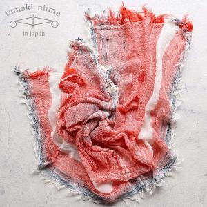 tamaki niime 播州織 コットンショールS roots shawl SMALL 44×118cm
