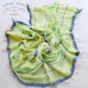 tamaki niime 播州織 コットンショールS roots shawl SMALL 44×118cm