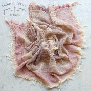 tamaki niime 播州織 コットンショールS roots shawl SMALL 44×118cm