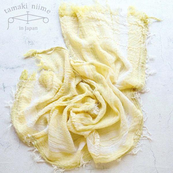 播州織 コットンショールS roots shawl SMALL 44×118cm tamaki ni...